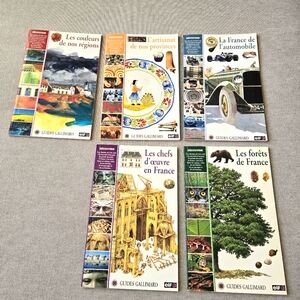 Set of 5 GALLIMARD FRENCH guides ELF collection summer 1996